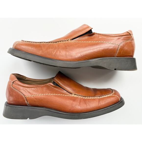 Franco Fortini Other - Franco Fortini Leather Loafer Mens 10.5 Brown Lance Slip-on Dress Shoe Square